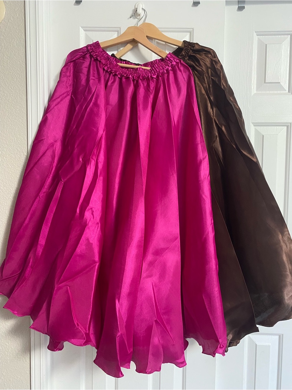 Women’s Bellydance tribal ats yard Fuchsia Full Circle Skirt